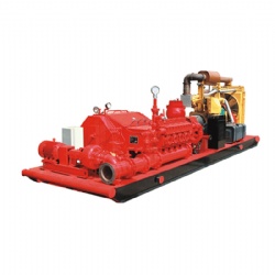 Diesel mud pump unit